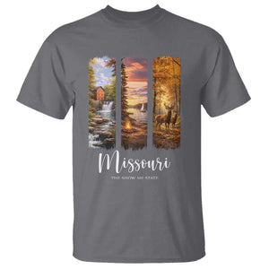 Missouri The Show Me State T Shirt Midwest Pride TS12 Charcoal Print Your Wear