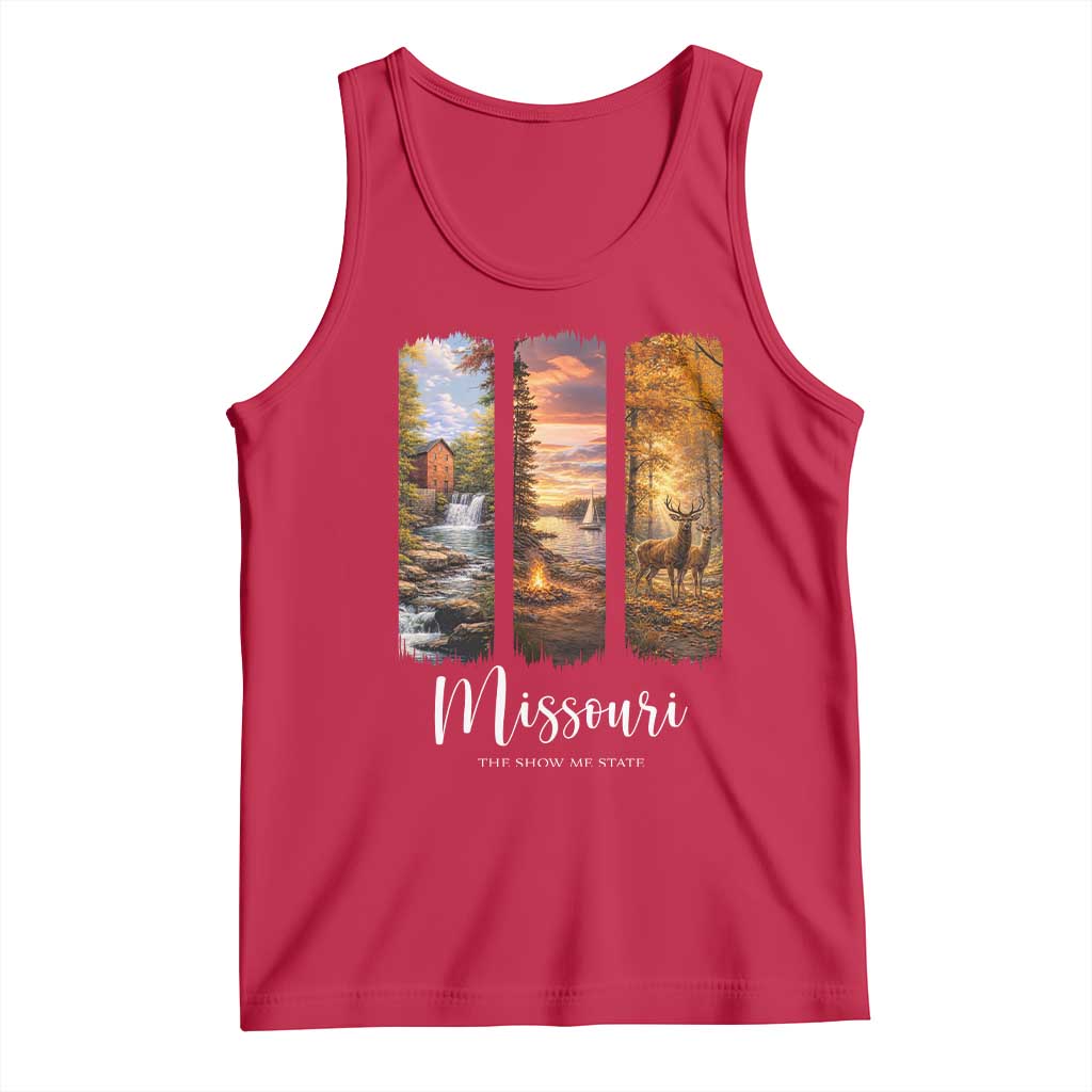 Missouri The Show Me State Tank Top Midwest Pride TS12 Red Print Your Wear