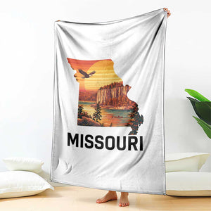 Missouri State Map Nature Travel Throw Blanket The Show Me State Pride TS12 Print Your Wear