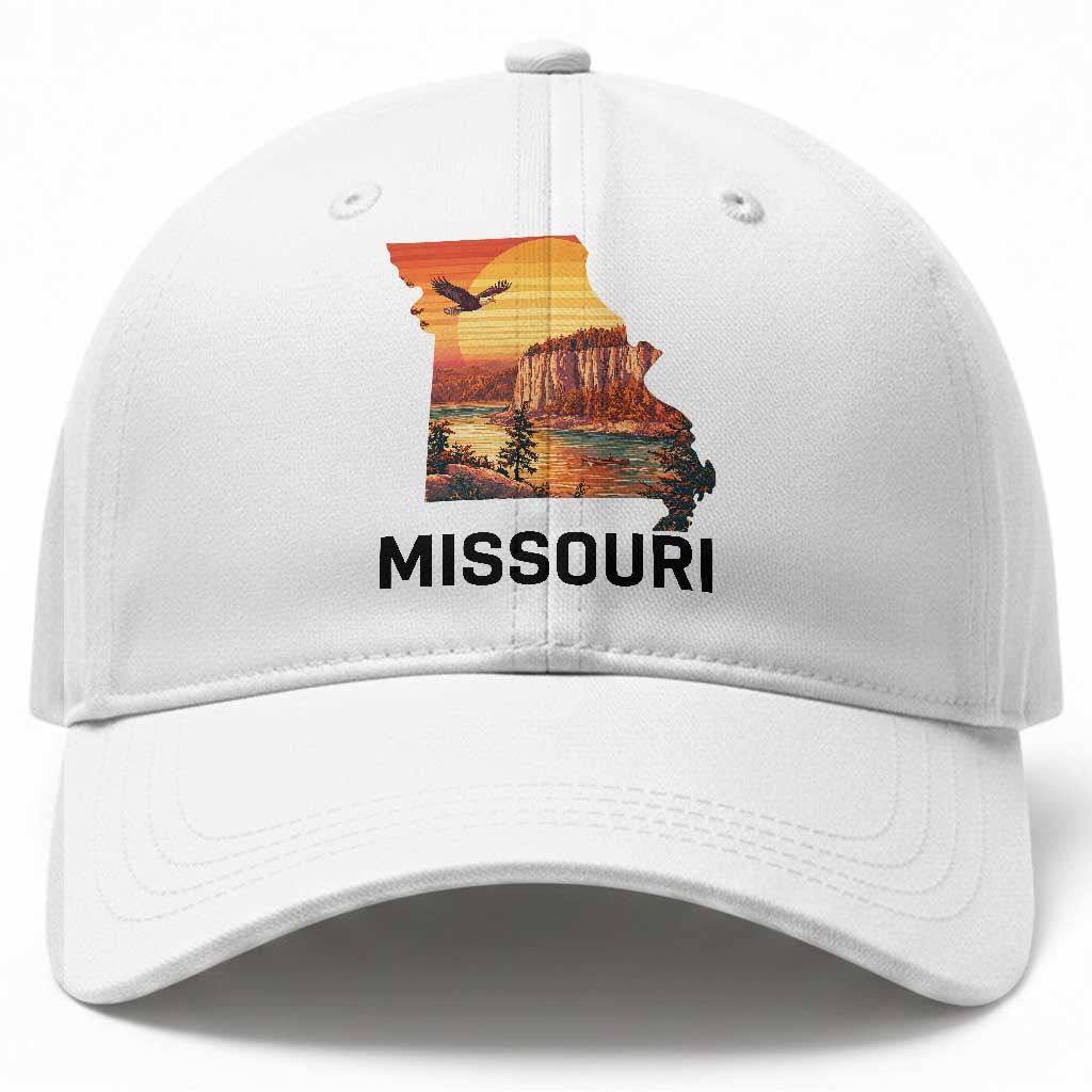 Missouri State Map Nature Travel Baseball Cap The Show Me State Pride TS12 Print Your Wear