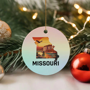 Missouri State Map Nature Travel Ceramic Ornament The Show Me State Pride TS12 1pc Pastel Print Your Wear