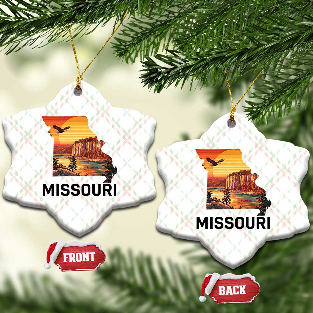 Missouri State Map Nature Travel Ceramic Ornament The Show Me State Pride TS12 Print Your Wear