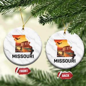 Missouri State Map Nature Travel Ceramic Ornament The Show Me State Pride TS12 1pc White Marble Print Your Wear