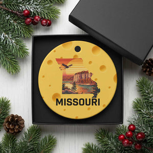 Missouri State Map Nature Travel Ceramic Ornament The Show Me State Pride TS12 1pc Yellow Cheese Print Your Wear