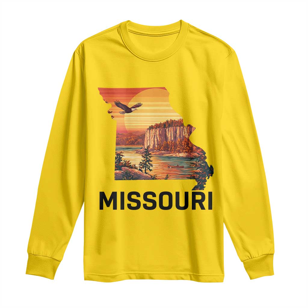 Missouri State Map Nature Travel Long Sleeve Shirt The Show Me State Pride TS12 Daisy Print Your Wear