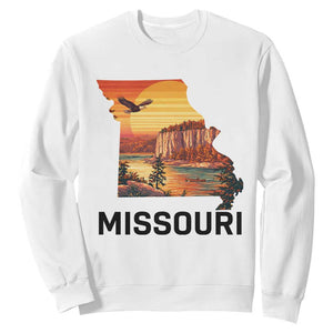 Missouri State Map Nature Travel Sweatshirt The Show Me State Pride TS12 White Print Your Wear
