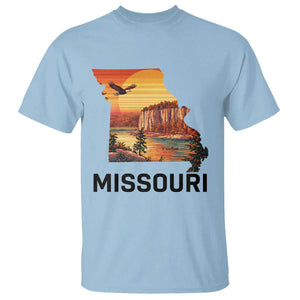 Missouri State Map Nature Travel T Shirt The Show Me State Pride TS12 Light Blue Print Your Wear