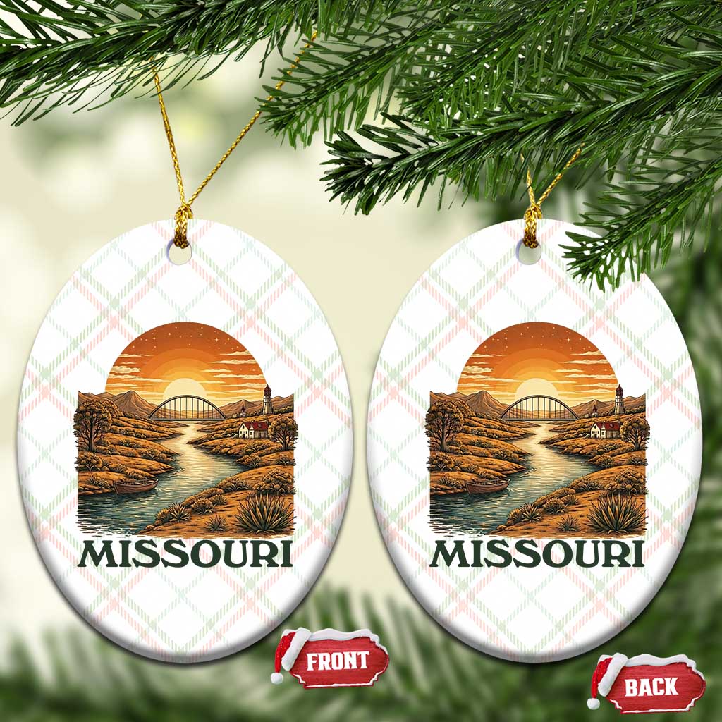 Missouri Outdoors Adventure Ceramic Ornament The Show Me State Souvenir TS12 Print Your Wear