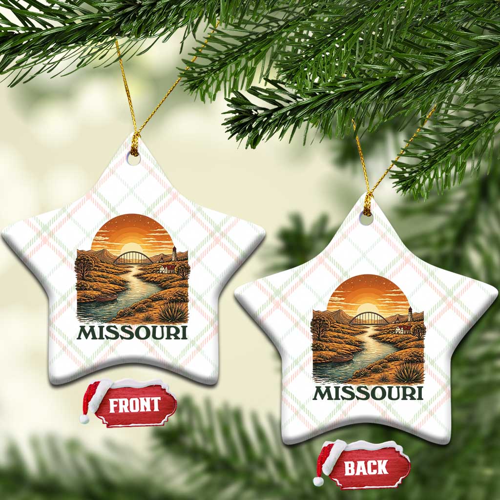 Missouri Outdoors Adventure Ceramic Ornament The Show Me State Souvenir TS12 Print Your Wear
