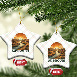 Missouri Outdoors Adventure Ceramic Ornament The Show Me State Souvenir TS12 Print Your Wear