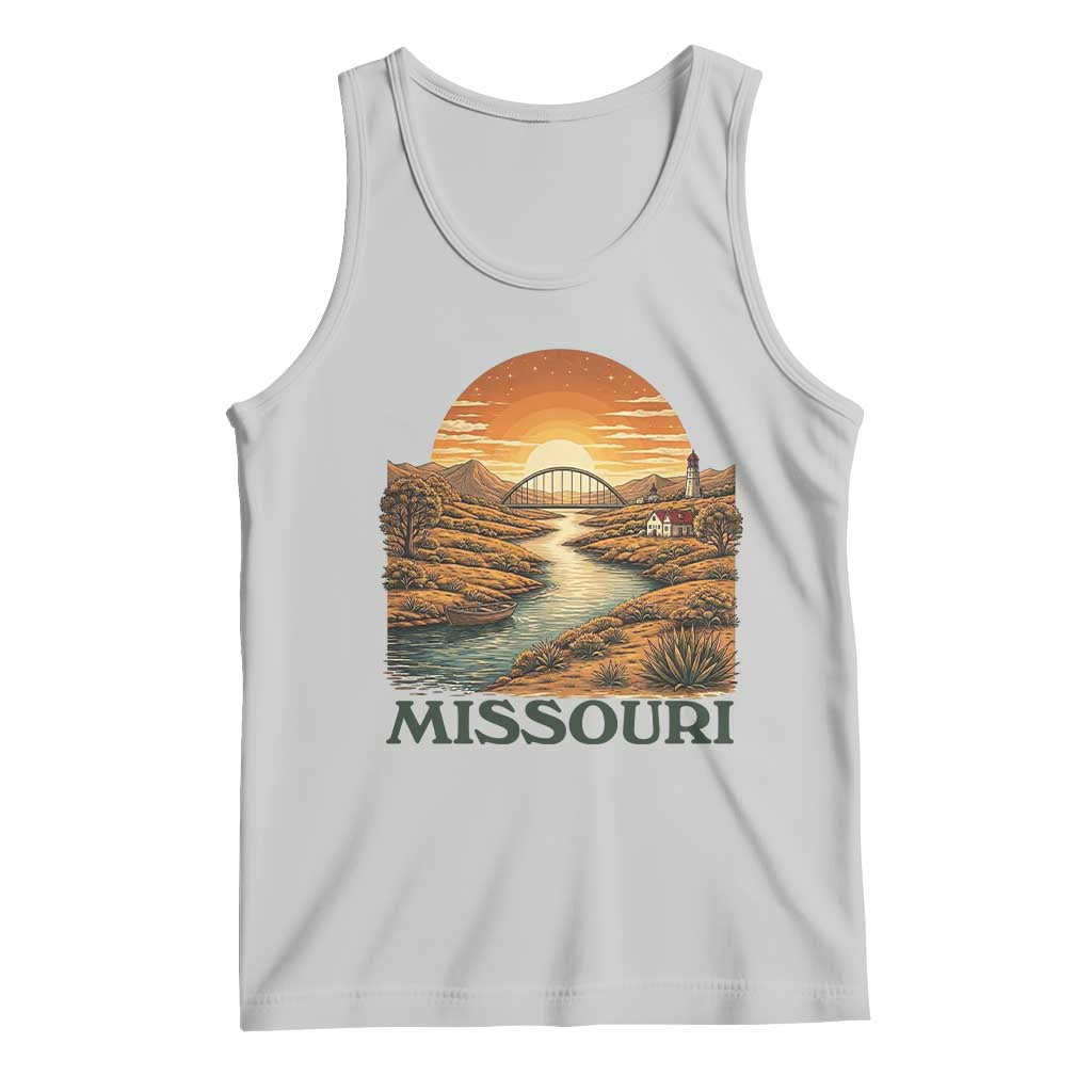 Missouri Outdoors Adventure Tank Top The Show Me State Souvenir TS12 Ash Print Your Wear