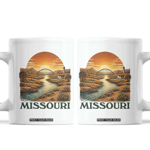 Missouri Outdoors Adventure Coffee Mug The Show Me State Souvenir TS12 White Print Your Wear