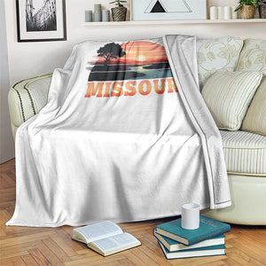 Vintage Missouri Outdoors Throw Blanket Midwest Nature Landscape TS12 Print Your Wear