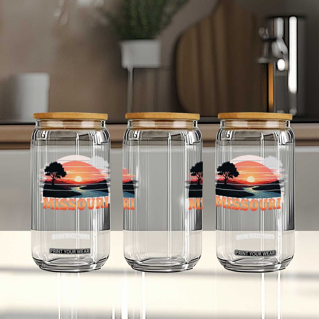 Vintage Missouri Outdoors Glass Can Midwest Nature Landscape TS12 Print Your Wear