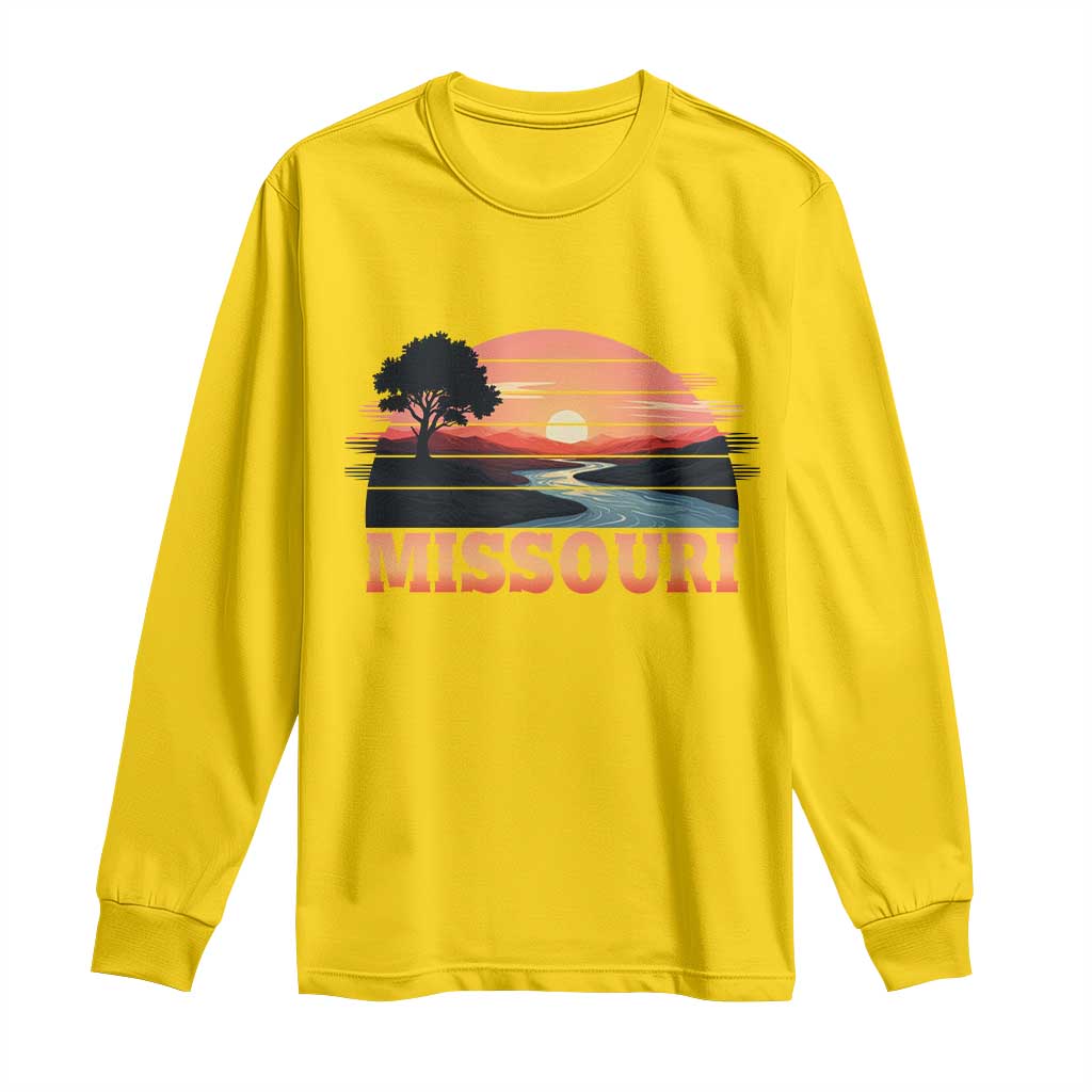 Vintage Missouri Outdoors Long Sleeve Shirt Midwest Nature Landscape TS12 Daisy Print Your Wear