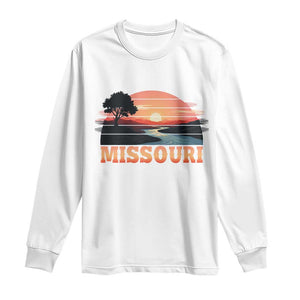 Vintage Missouri Outdoors Long Sleeve Shirt Midwest Nature Landscape TS12 White Print Your Wear