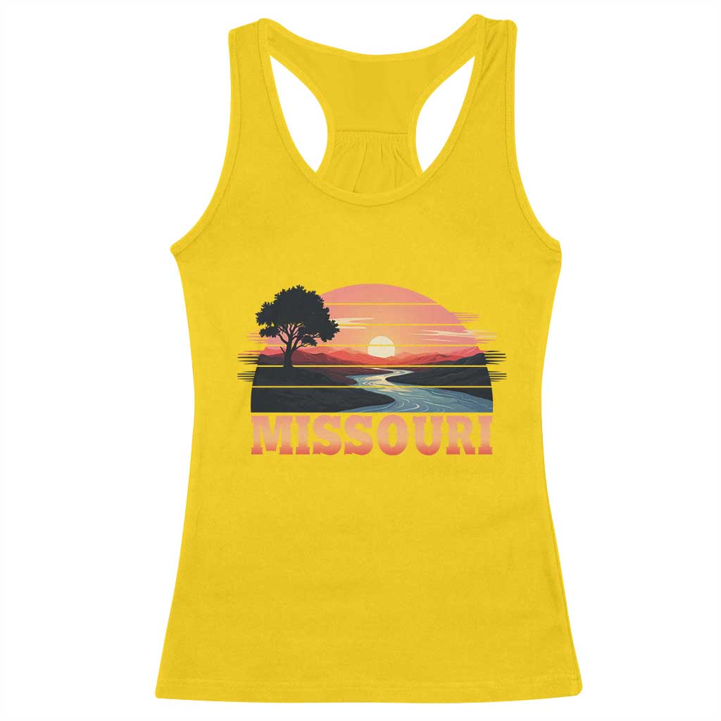 Vintage Missouri Outdoors Racerback Tank Top Midwest Nature Landscape TS12 Daisy Print Your Wear