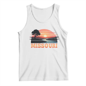 Vintage Missouri Outdoors Tank Top Midwest Nature Landscape TS12 White Print Your Wear