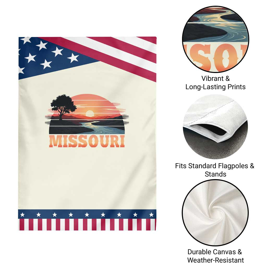 Vintage Missouri Outdoors Garden Flag Midwest Nature Landscape TS12 Print Your Wear