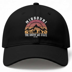 Vintage Missouri Travel Baseball Cap The Show Me State Pride TS12 Print Your Wear
