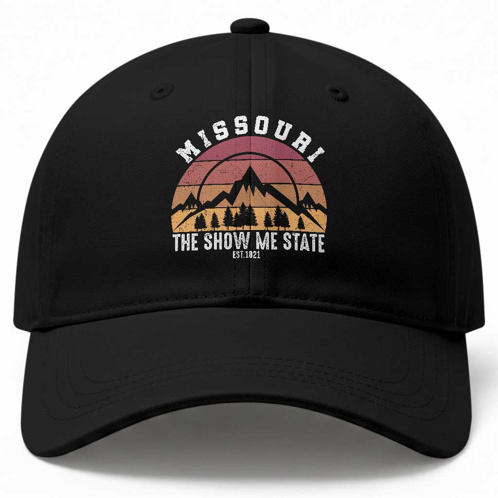 Vintage Missouri Travel Baseball Cap The Show Me State Pride TS12 Print Your Wear