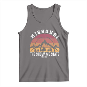 Vintage Missouri Travel Tank Top The Show Me State Pride TS12 Deep Heather Print Your Wear