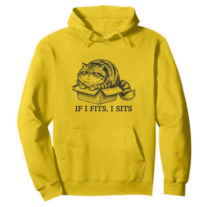If I Fits I Sits Hoodie Chubby Kitty Funny Cat Lover Gift TS12 Daisy Print Your Wear