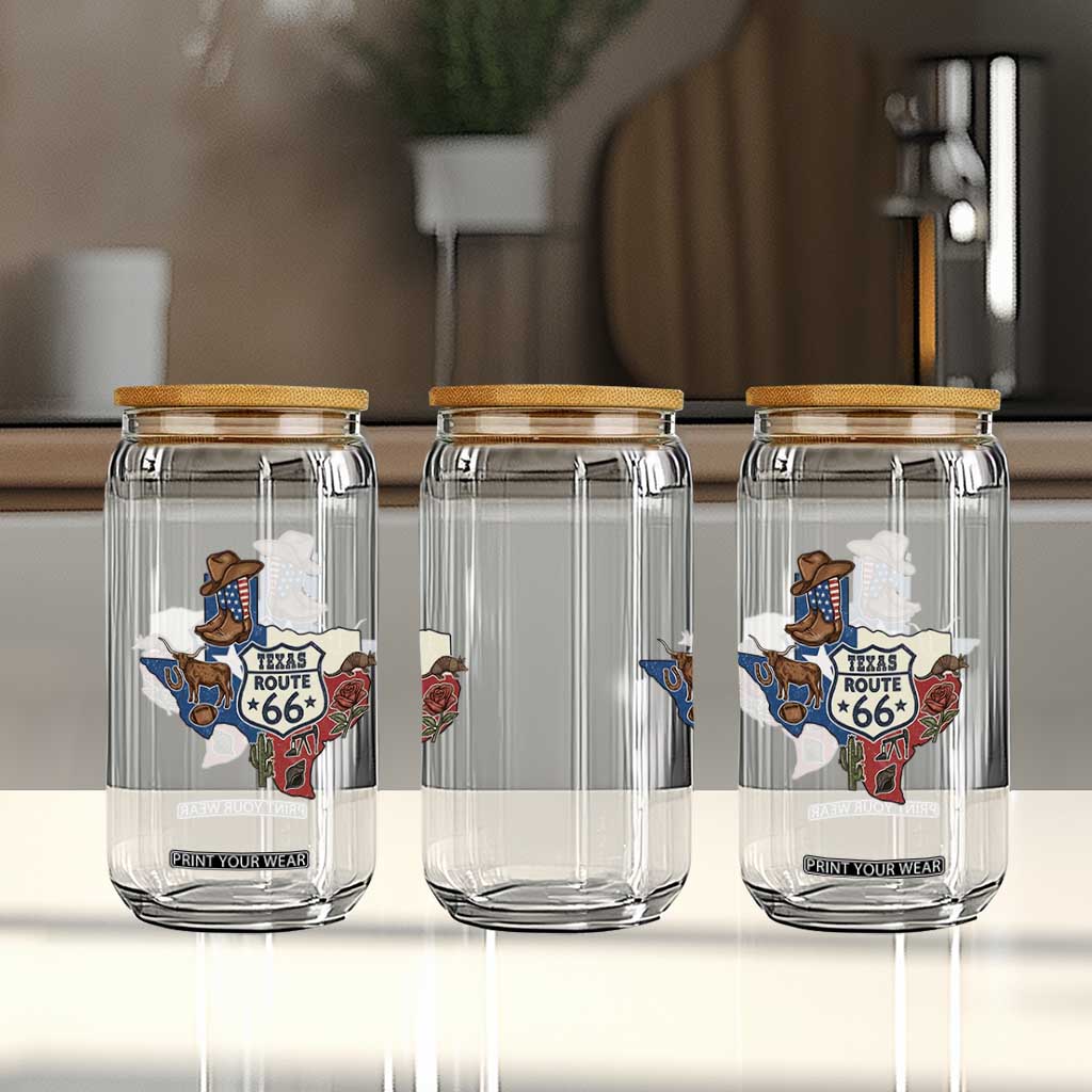 Texas Route Highway 66 Adventure Glass Can Desert Road Trip Graphic TS12 Print Your Wear