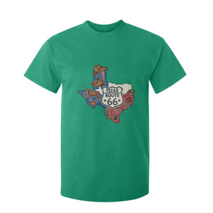 Texas Route Highway 66 Adventure T Shirt For Kid Desert Road Trip Graphic TS12 Irish Green Print Your Wear