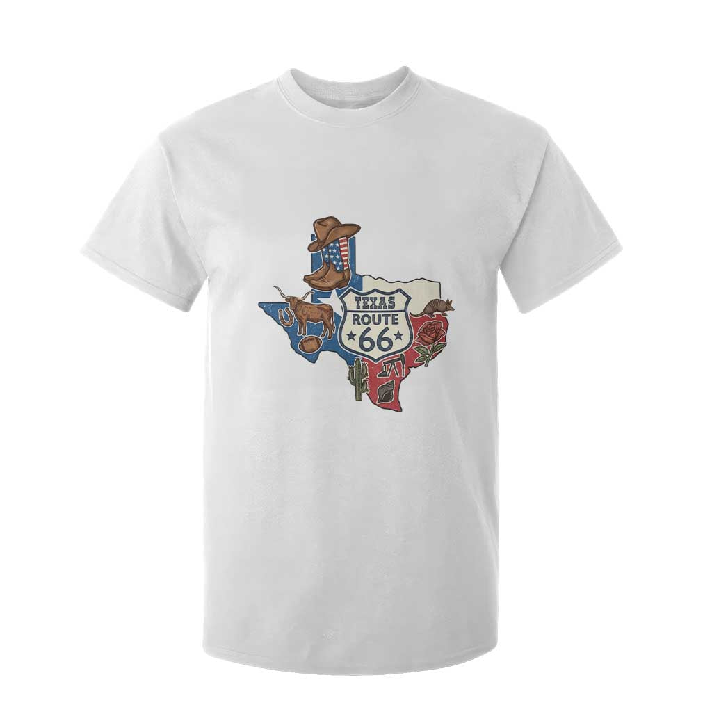 Texas Route Highway 66 Adventure T Shirt For Kid Desert Road Trip Graphic TS12 White Print Your Wear