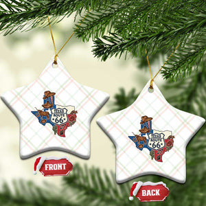 Texas Route Highway 66 Adventure Ceramic Ornament Desert Road Trip Graphic TS12 Print Your Wear