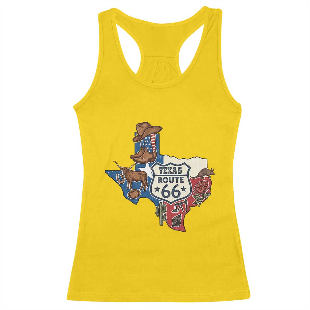 Texas Route Highway 66 Adventure Racerback Tank Top Desert Road Trip Graphic TS12 Daisy Print Your Wear