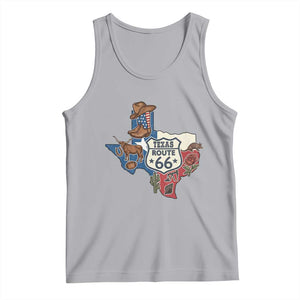 Texas Route Highway 66 Adventure Tank Top Desert Road Trip Graphic TS12 Athletic Heather Print Your Wear
