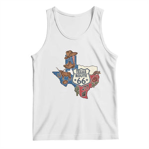 Texas Route Highway 66 Adventure Tank Top Desert Road Trip Graphic TS12 White Print Your Wear