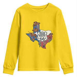 Texas Route Highway 66 Adventure Youth Sweatshirt Desert Road Trip Graphic TS12 Daisy Print Your Wear