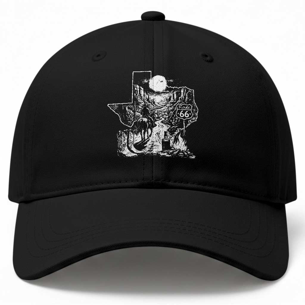 The Mother Road Texas Panhandle Baseball Cap Vintage Desert Road Trip TS12 Print Your Wear