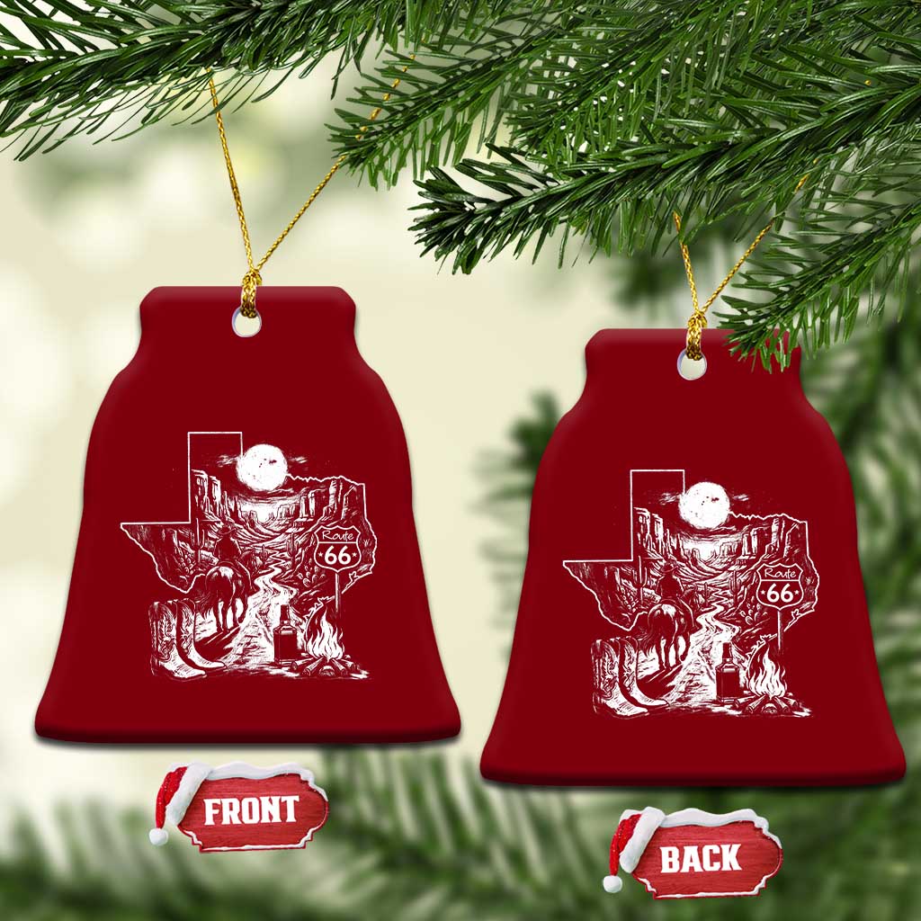 The Mother Road Texas Panhandle Ceramic Ornament Vintage Desert Road Trip TS12 Print Your Wear