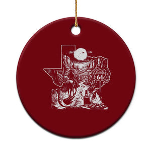 The Mother Road Texas Panhandle Ceramic Ornament Vintage Desert Road Trip TS12 1pc Red Print Your Wear