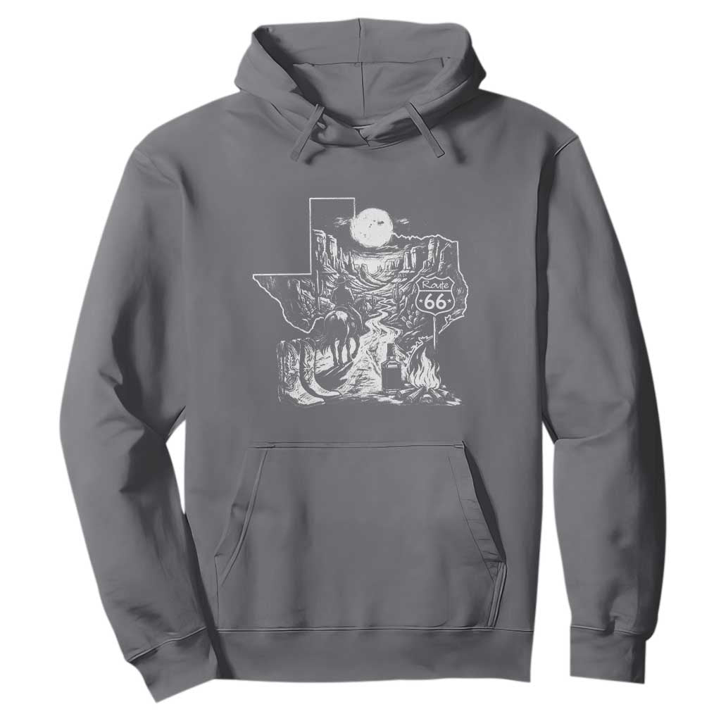 The Mother Road Texas Panhandle Hoodie Vintage Desert Road Trip TS12 Charcoal Print Your Wear