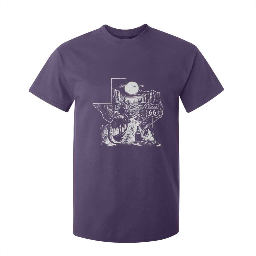 The Mother Road Texas Panhandle T Shirt For Kid Vintage Desert Road Trip TS12 Purple Print Your Wear