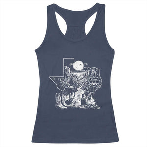 The Mother Road Texas Panhandle Racerback Tank Top Vintage Desert Road Trip TS12 Navy Print Your Wear