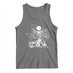 The Mother Road Texas Panhandle Tank Top Vintage Desert Road Trip TS12 Black Heather Print Your Wear