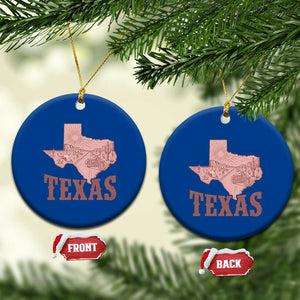 Texas Route Highway 66 Biker Ceramic Ornament Vintage Biker Road Trip TS12 1pc Blue Print Your Wear