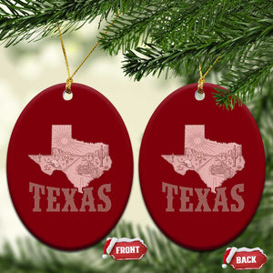 Texas Route Highway 66 Biker Ceramic Ornament Vintage Biker Road Trip TS12 Print Your Wear