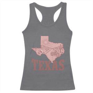 Texas Route Highway 66 Biker Racerback Tank Top Vintage Biker Road Trip TS12 Charcoal Print Your Wear