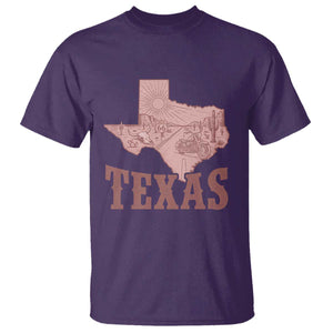 Texas Route Highway 66 Biker T Shirt Vintage Biker Road Trip TS12 Purple Print Your Wear