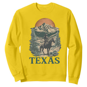 Texas Western Cowboy Life Sweatshirt Vintage Horse Riding Graphic TS12 Daisy Print Your Wear