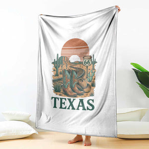 Vintage Route Highway 66 Texas Throw Blanket Amarillo Road Trip Adventure TS12 Print Your Wear