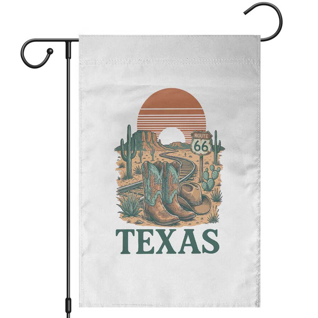 Vintage Route Highway 66 Texas Garden Flag Amarillo Road Trip Adventure TS12 White Print Your Wear