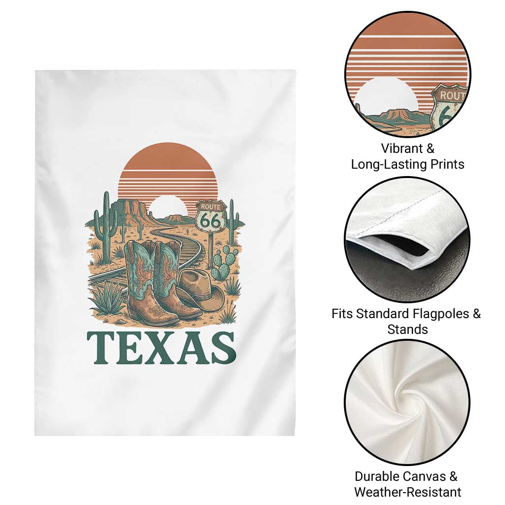 Vintage Route Highway 66 Texas Garden Flag Amarillo Road Trip Adventure TS12 Print Your Wear